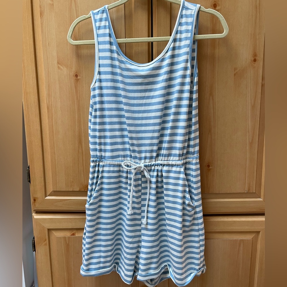 ADORABLE striped romper. Never worn!